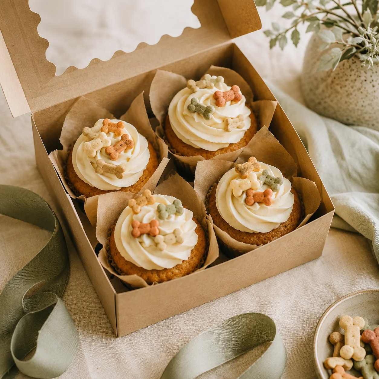 Caja de pupcakes